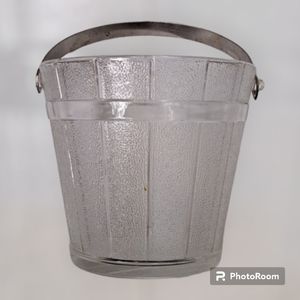 Vintage Glass Ice Bucket